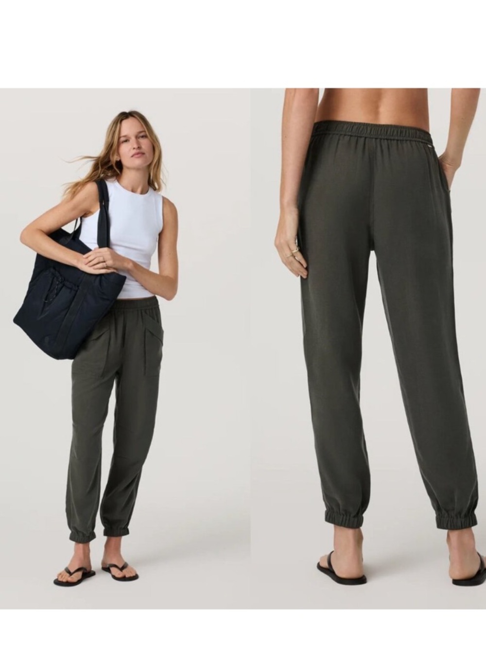 Vuori Villa Jogger in Kale Elastic Waist Pants size small
